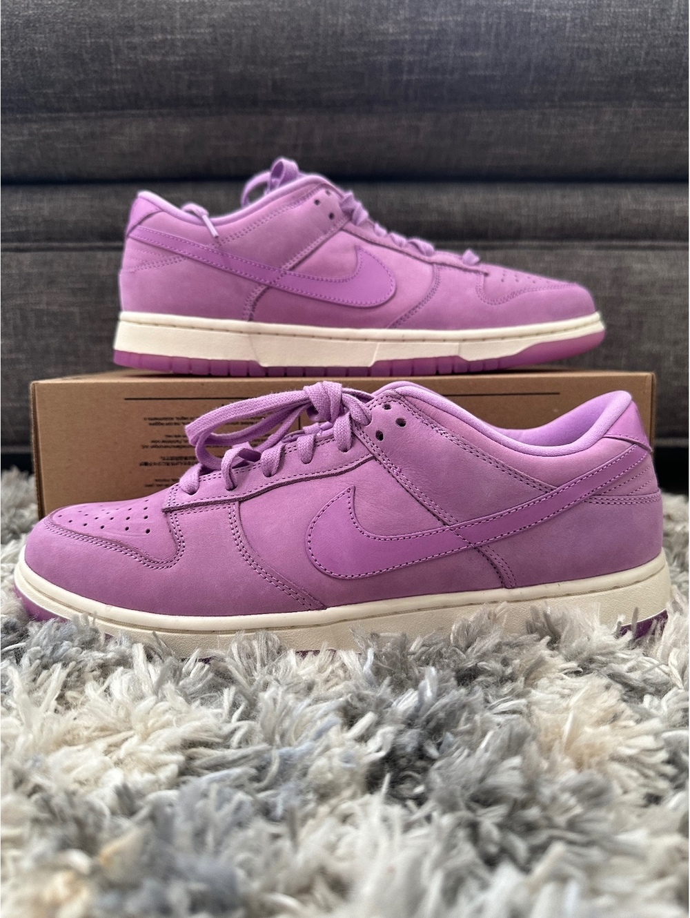 Size 11.5W/10 Men - Dunk Low Premium “Rush Fuchsia”